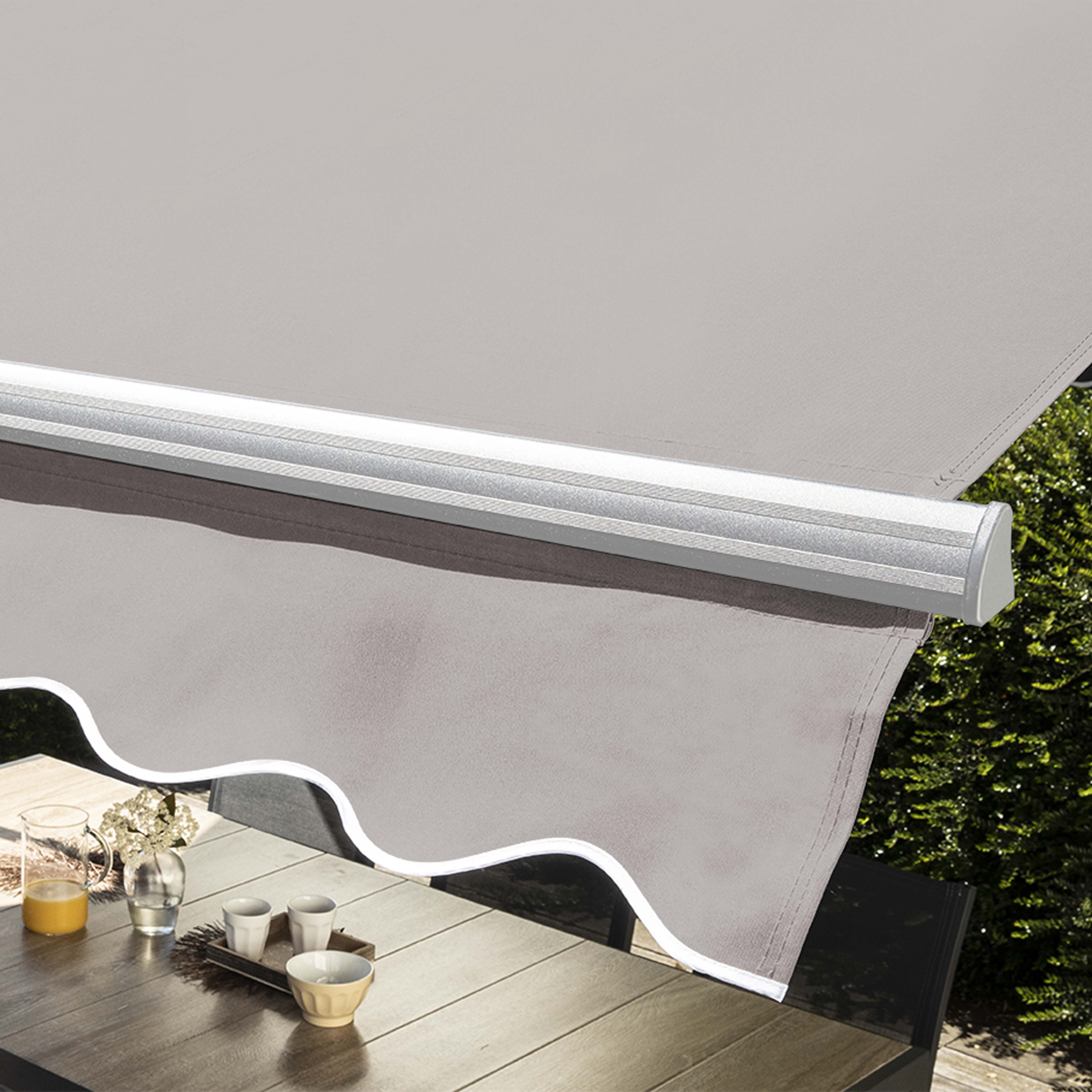 Lambrequin pour store double pente