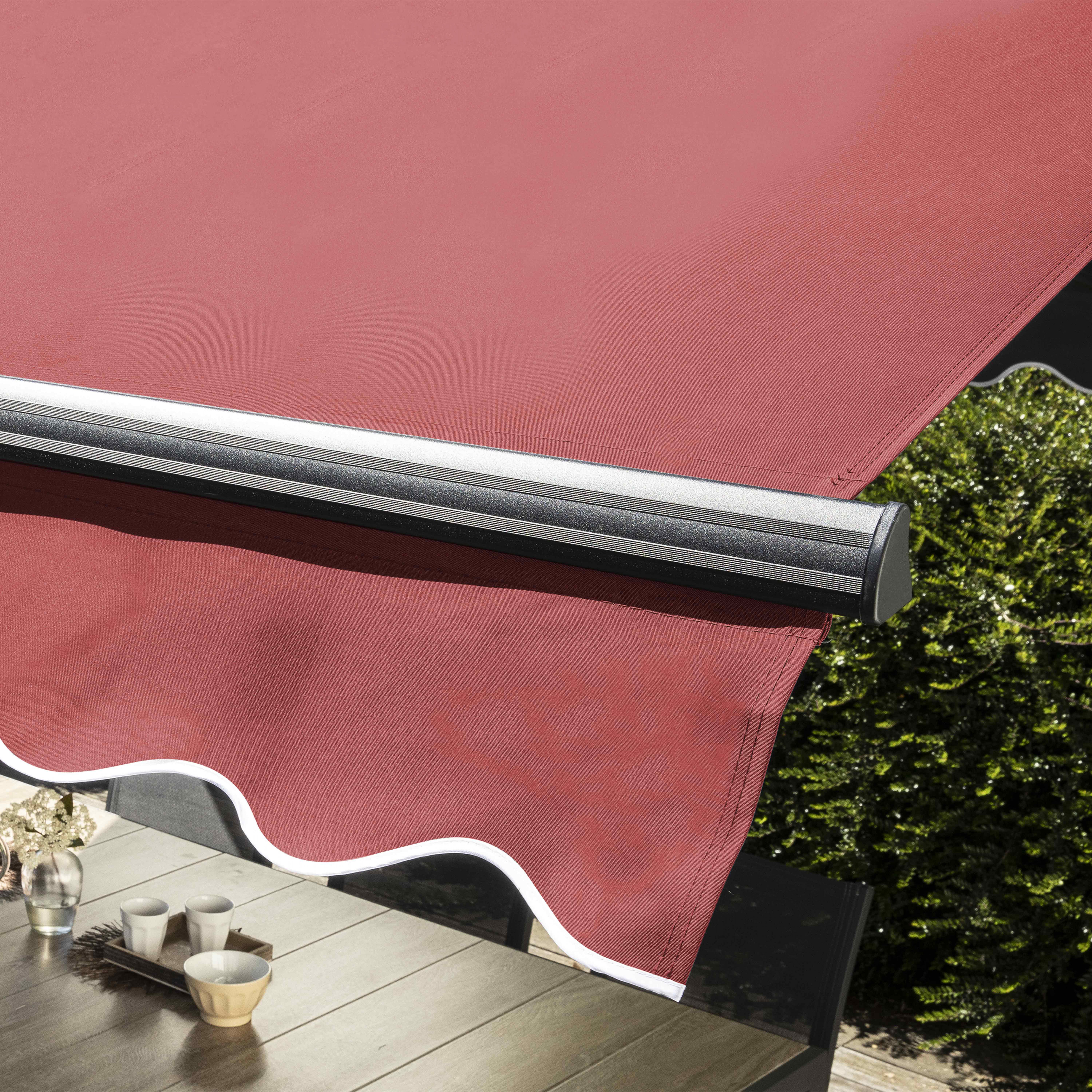 Lambrequin pour store banne double pente