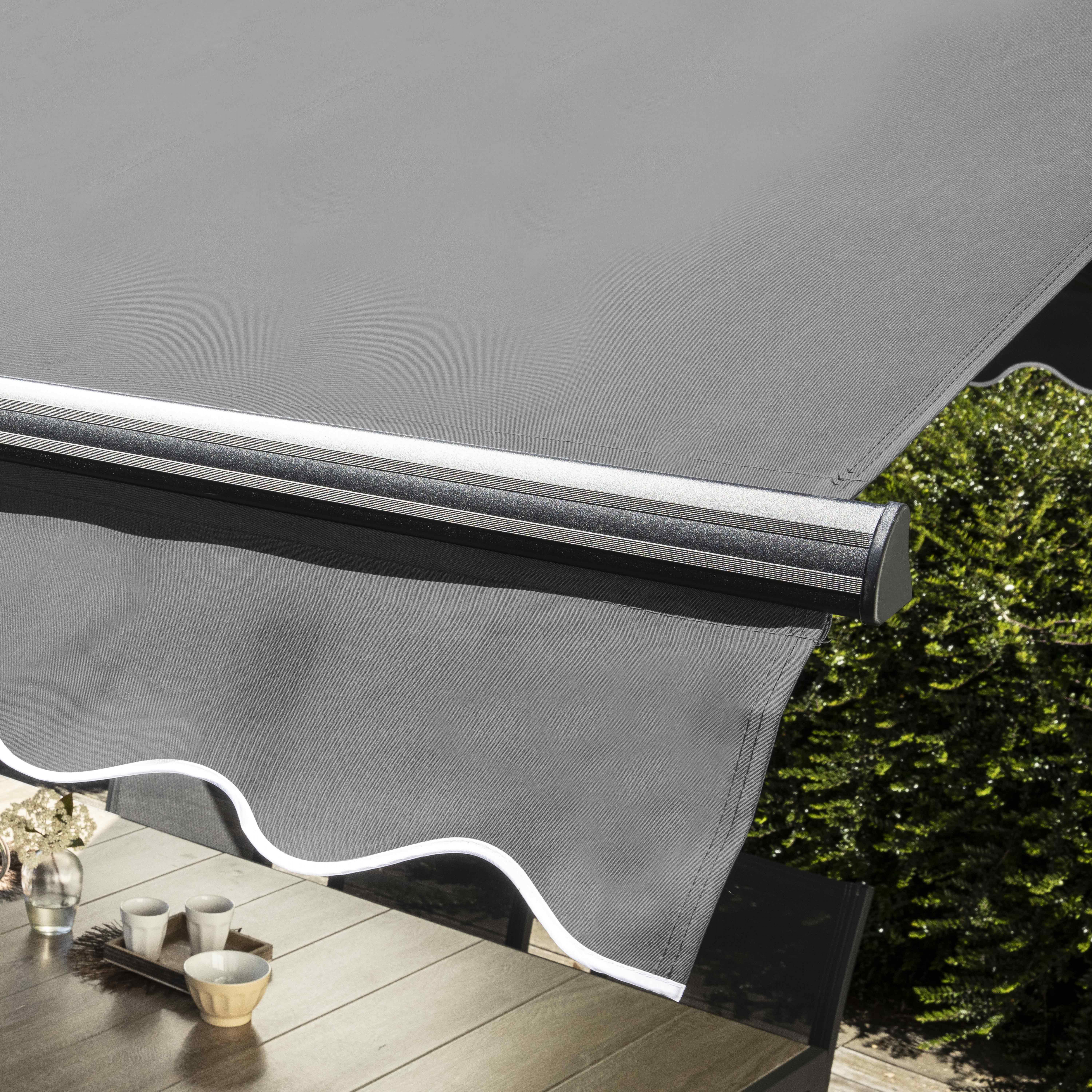 Lambrequin pour store banne double pente