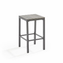 Table haute de jardin 4 places aluminium et polywood