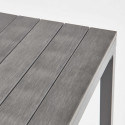 Table haute de jardin 4 places aluminium et polywood