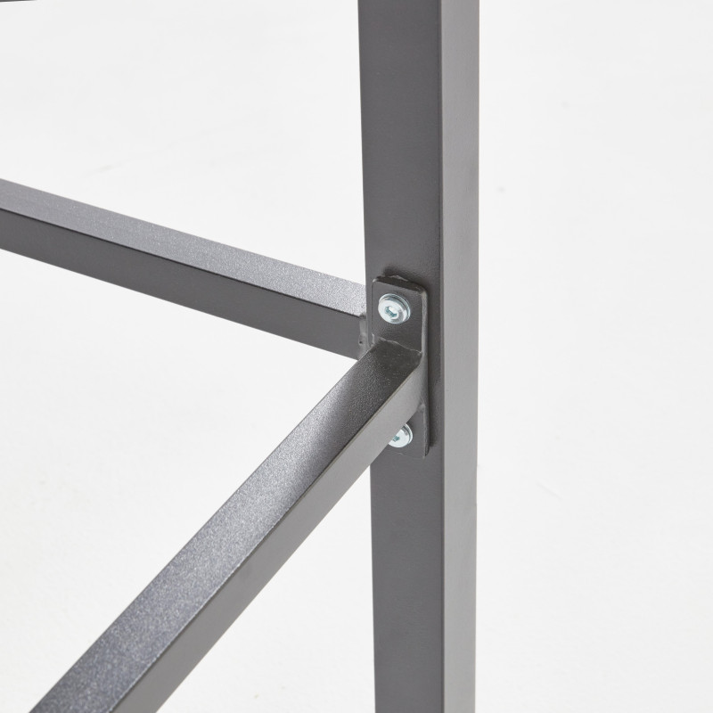 Table haute de jardin 4 places aluminium et polywood