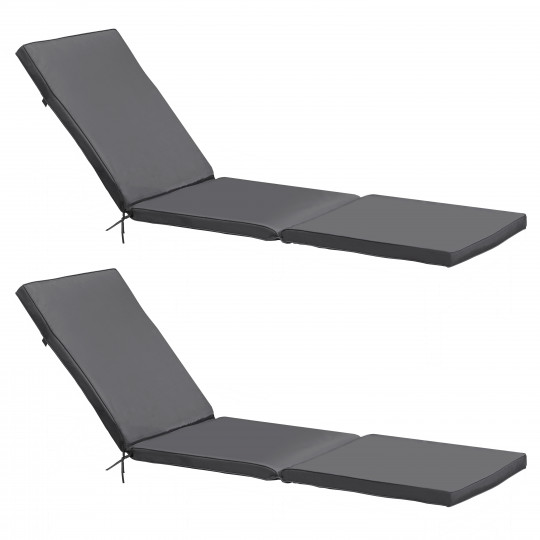 Lot de 2 matelas pour bain de soleil unis