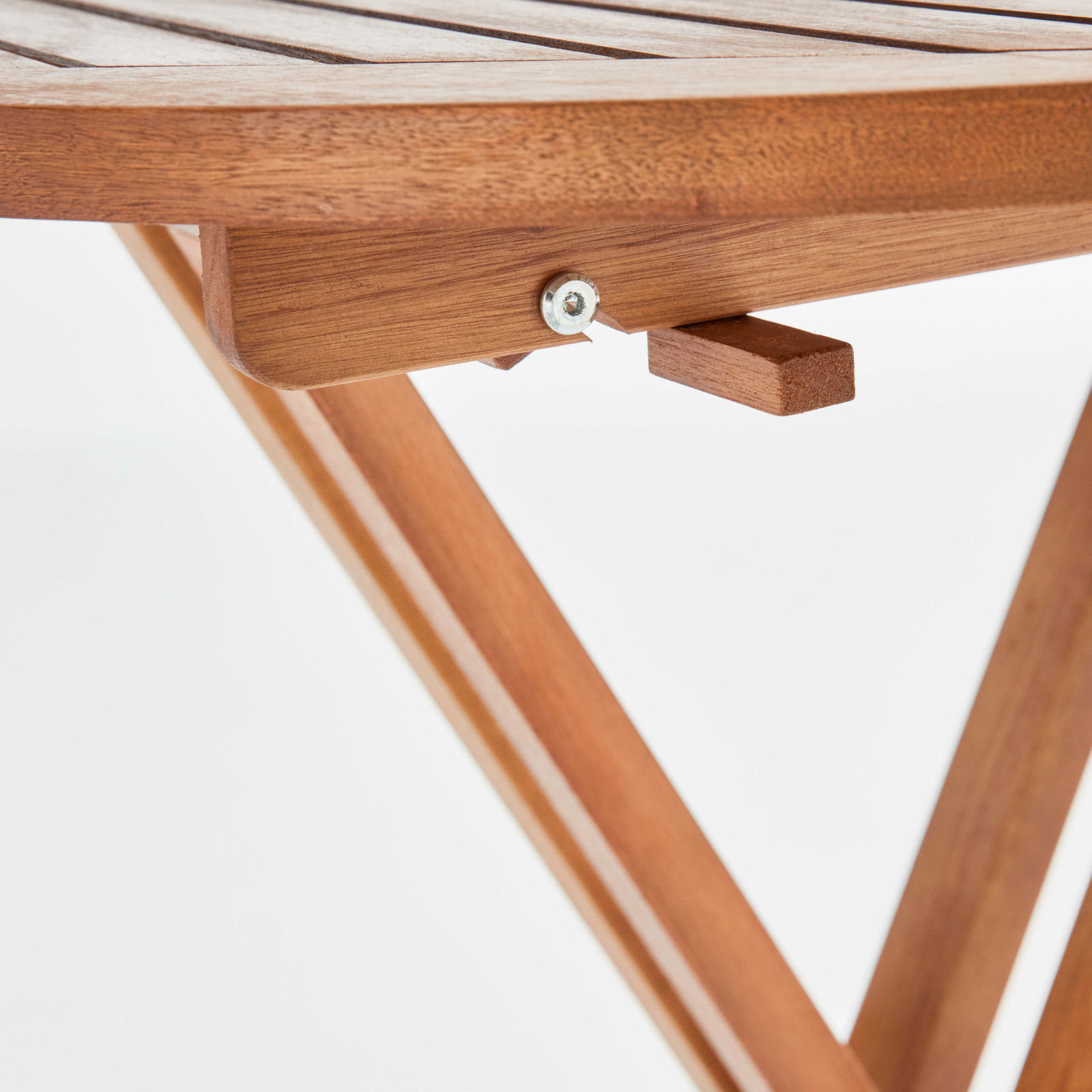 Ensemble mange debout pliant + 2 tabourets hauts en bois d'eucalyptus Ensemble mange debout pliant + 2 tabourets hauts en bois d'eucalyptus