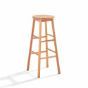 Ensemble mange debout pliant + 2 tabourets hauts en bois d'eucalyptus