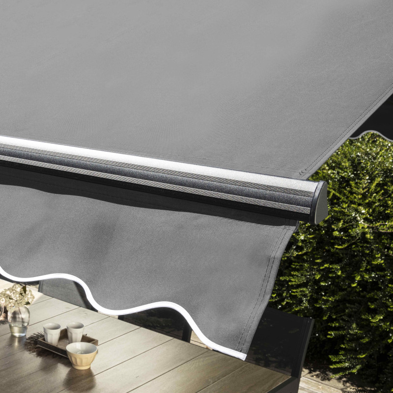 Store banne double pente avec 4 dalles de lestage (3/5)