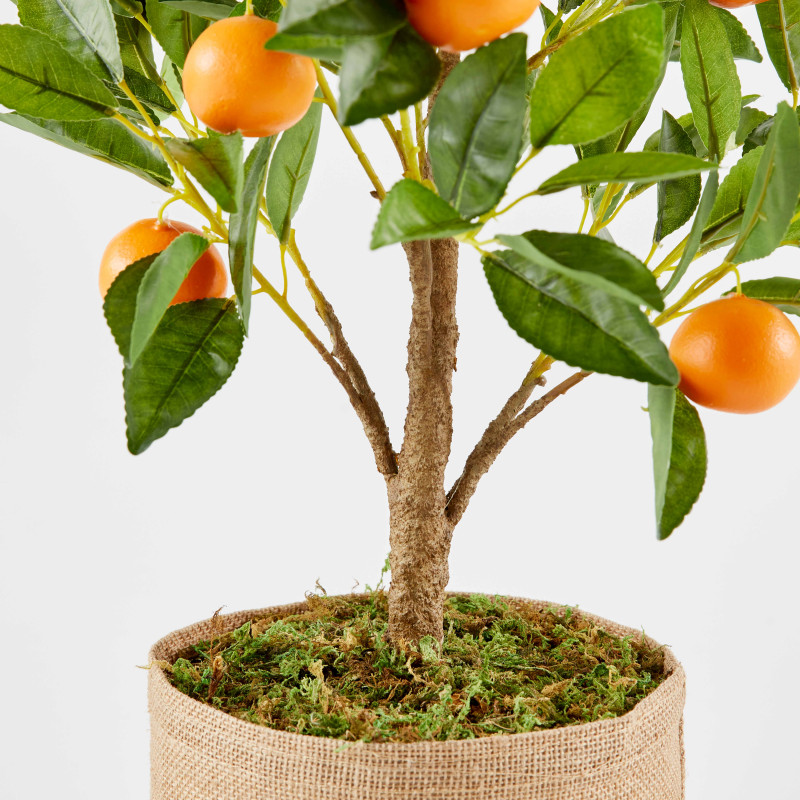 Oranger artificiel en pot hauteur 75 cm