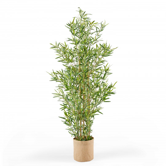 Bambou artificiel en pot hauteur 170 cm toucher très doux | Oviala