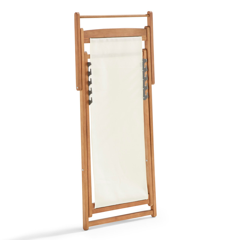 Lot de 2 chiliennes en eucalyptus inclinables