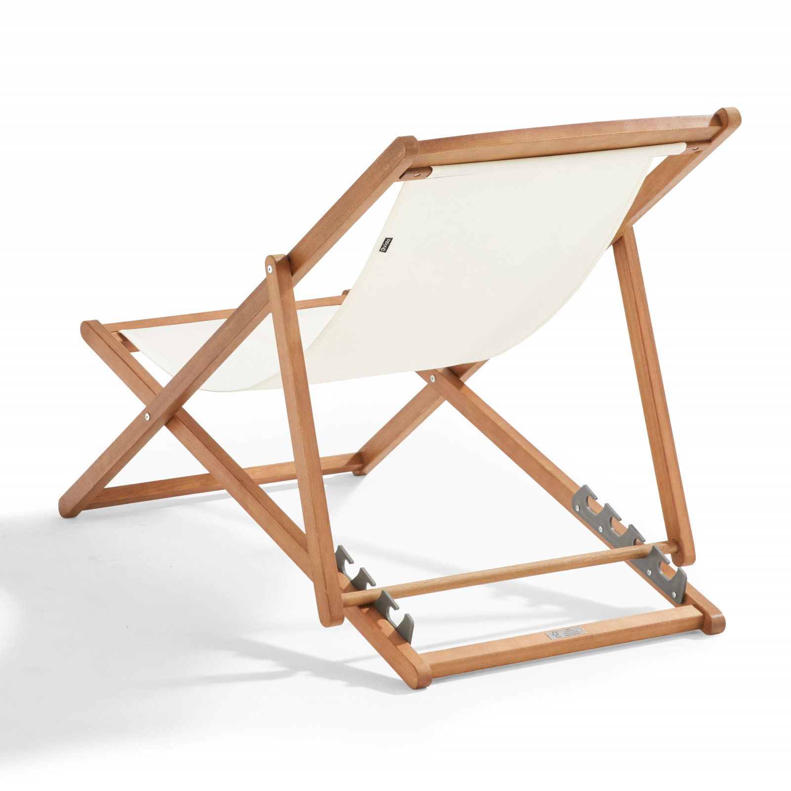 Lot de 2 chiliennes en eucalyptus inclinables