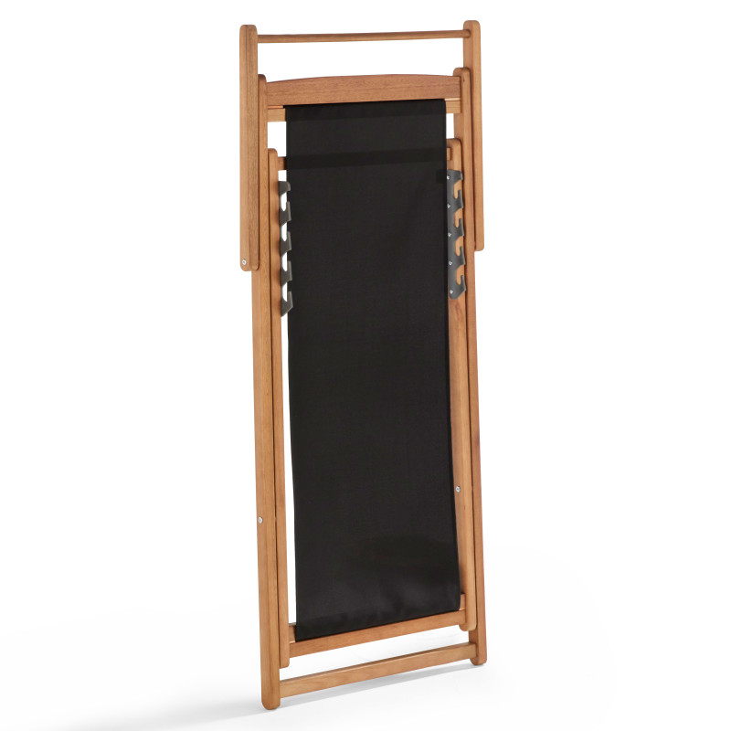 Lot de 2 chiliennes en eucalyptus inclinables