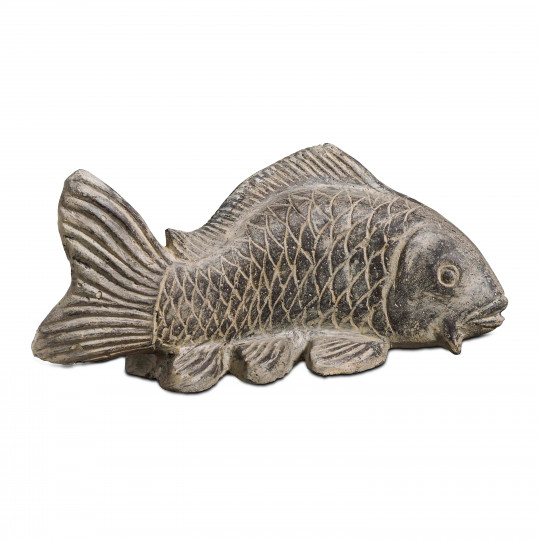 Statue de jardin carpe en pierre 58x24x26cm