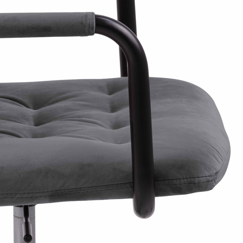 Fauteuil de bureau à roulettes en velours