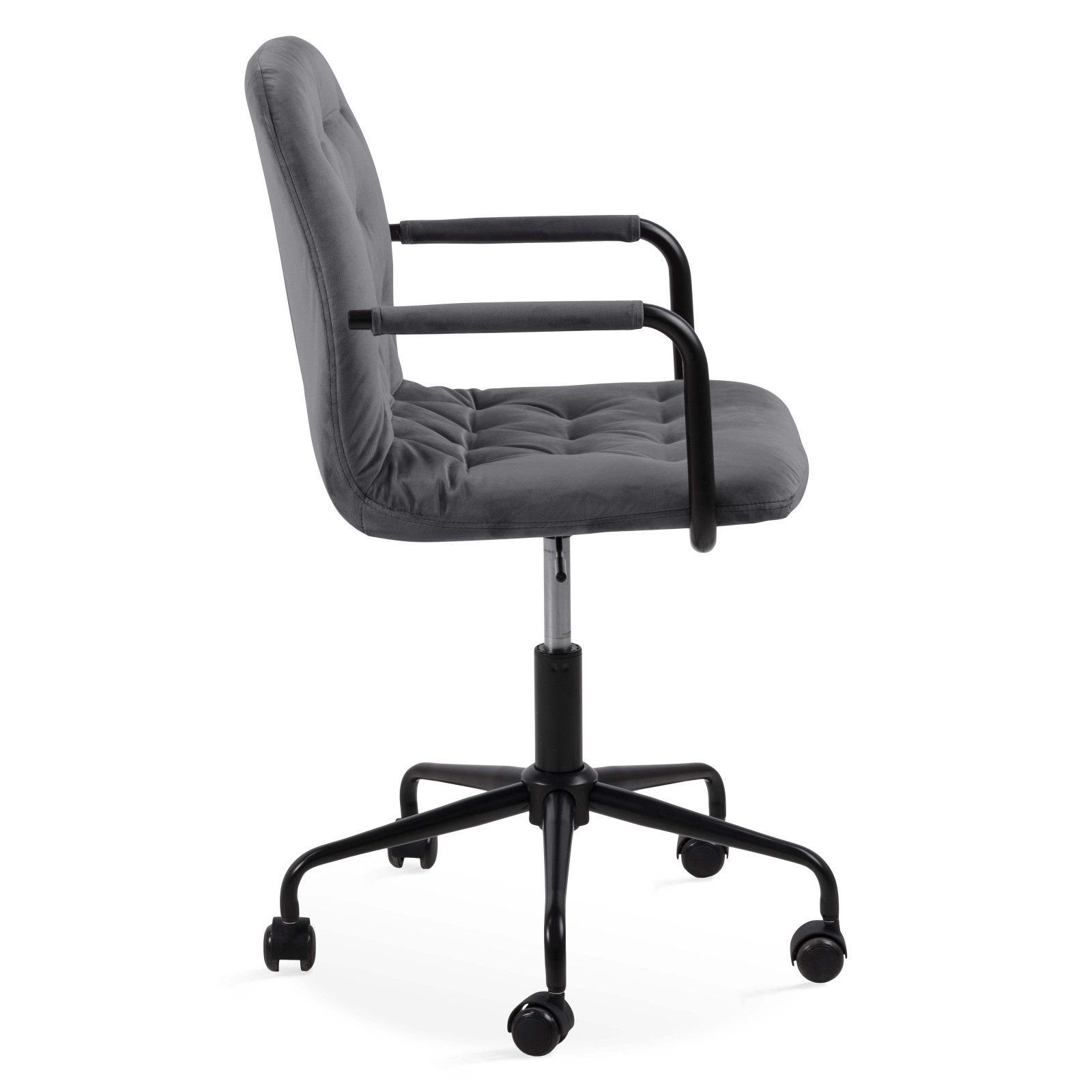 Fauteuil de bureau à roulettes en velours