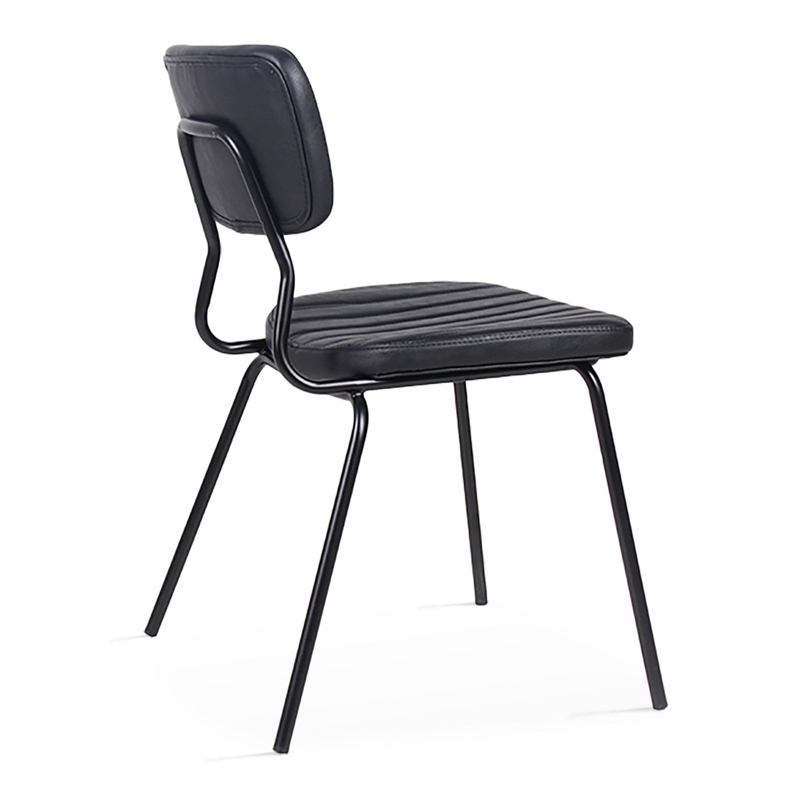 Lot de 2 chaises en cuir synthétique