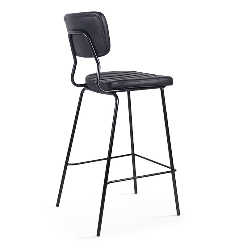 Lot de 2 chaises hautes en cuir synthétique (2/6)