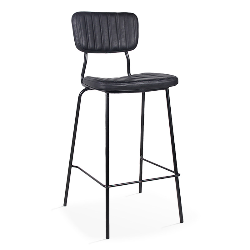 Lot de 2 chaises hautes en cuir synthétique (5/6)