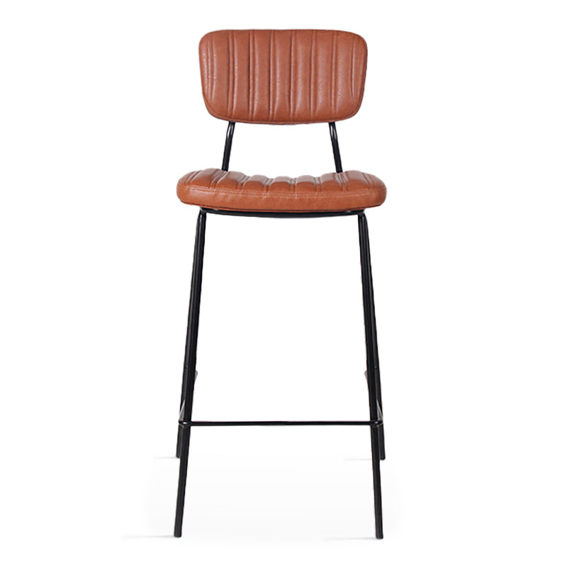 Lot de 2 chaises hautes en cuir synthétique