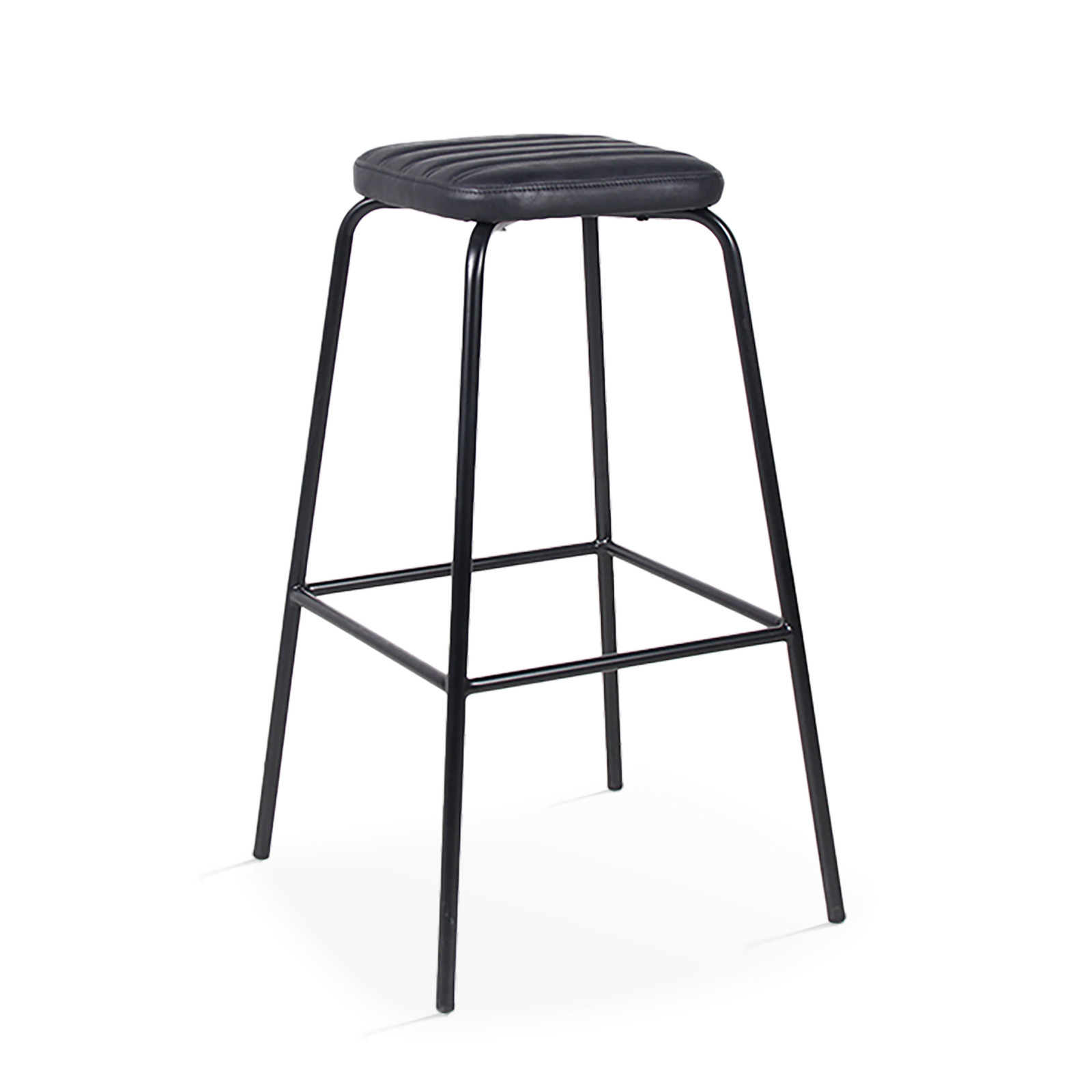 Lot de 2 tabourets hauts en cuir synthétique