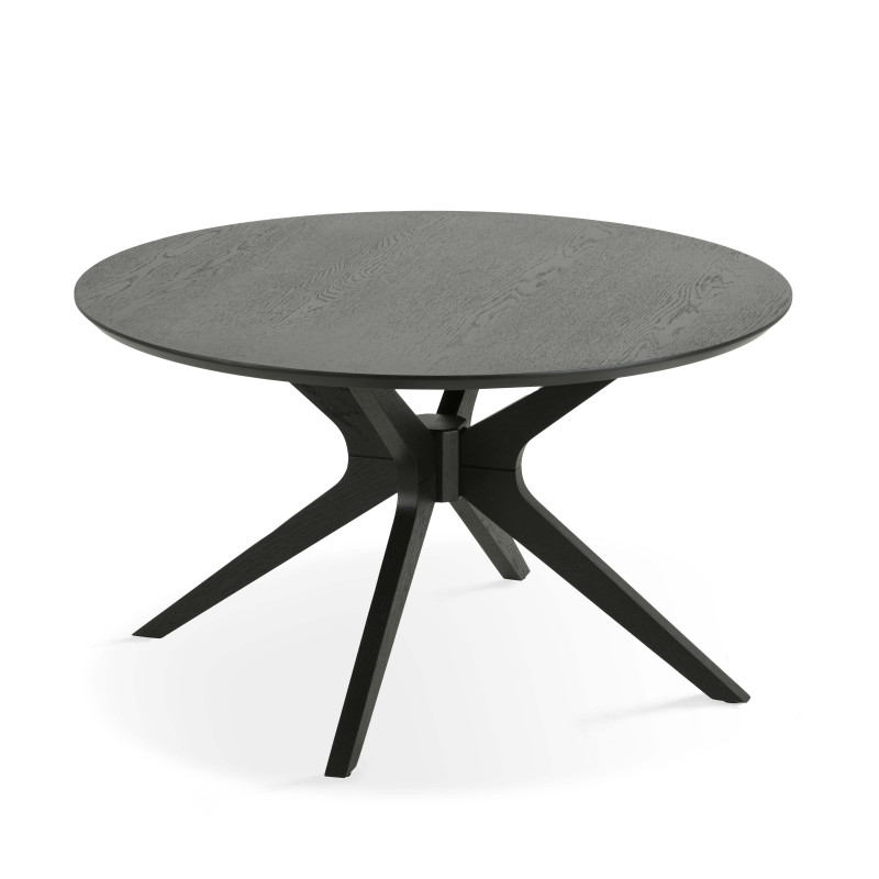 Table basse ronde en bois 80 cm