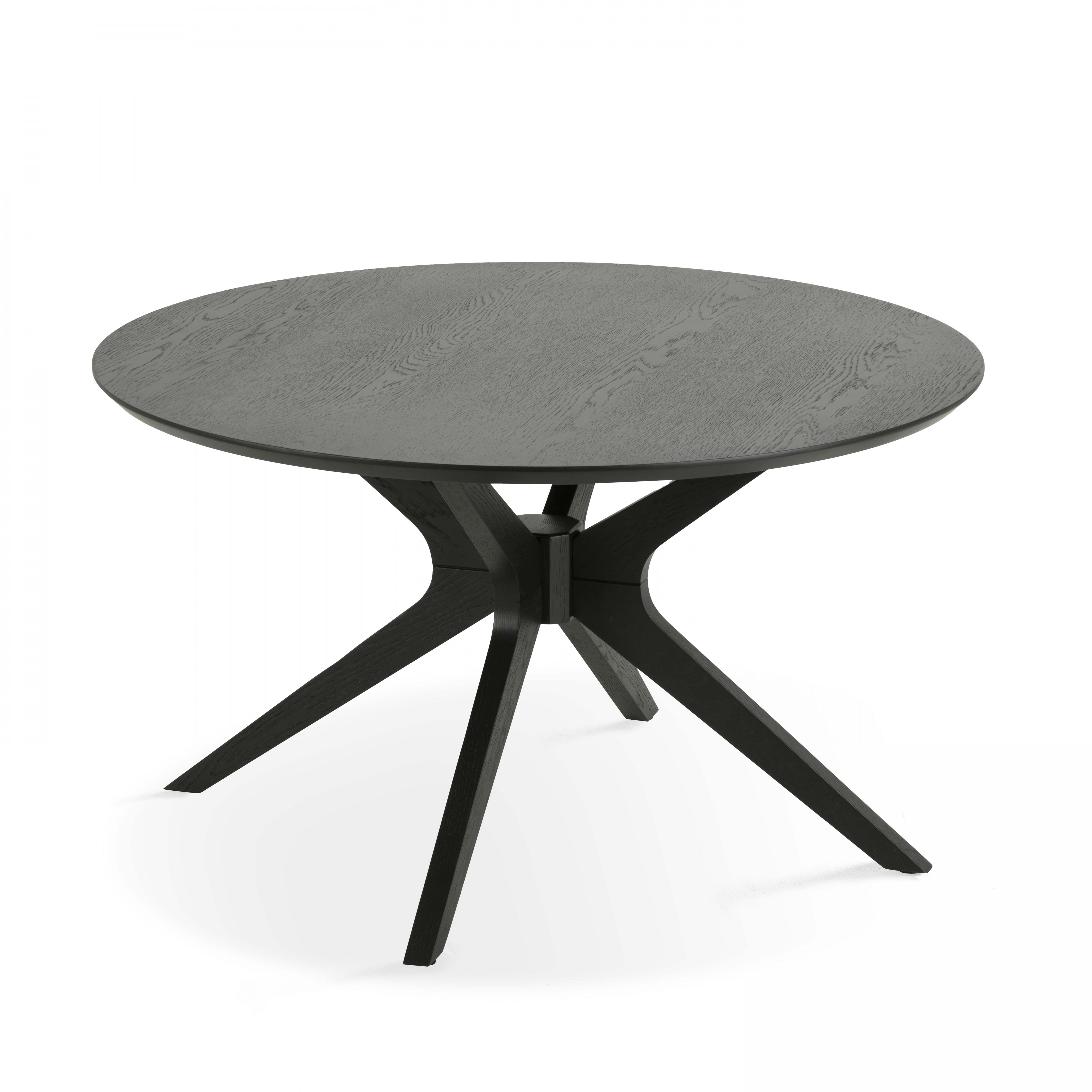 Table basse ronde placage chêne Ø 80 cm