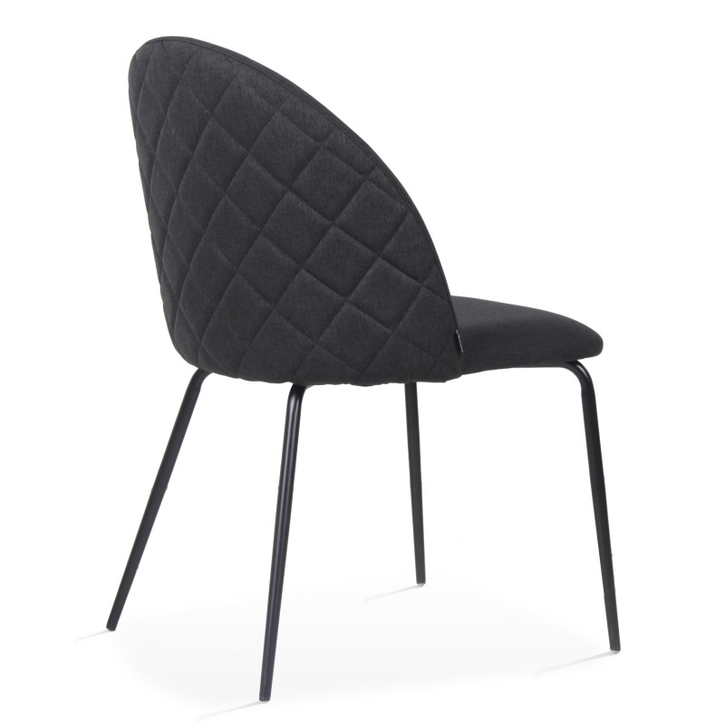 Lot de 4 chaises en tissu