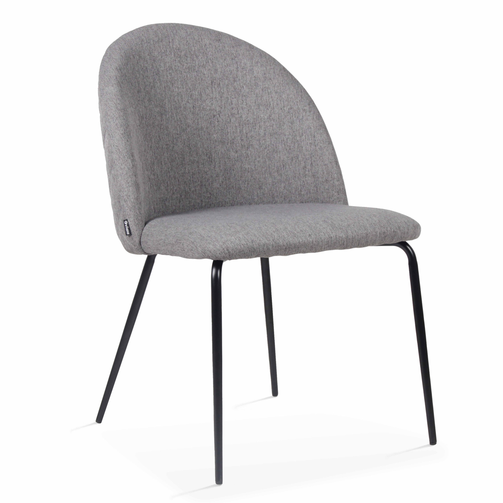 Lot de 4 chaises en tissu