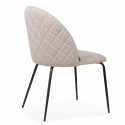Lot de 4 chaises en tissu
