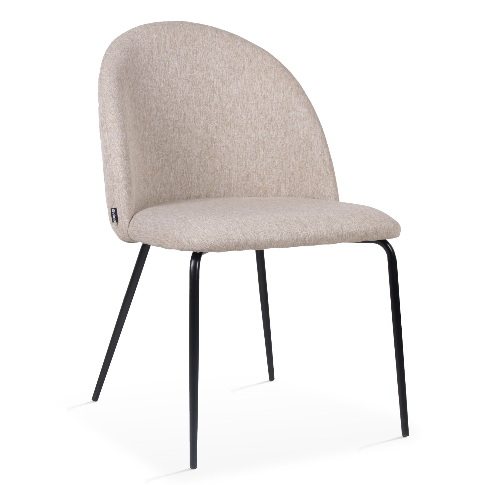 Lot de 4 chaises en tissu