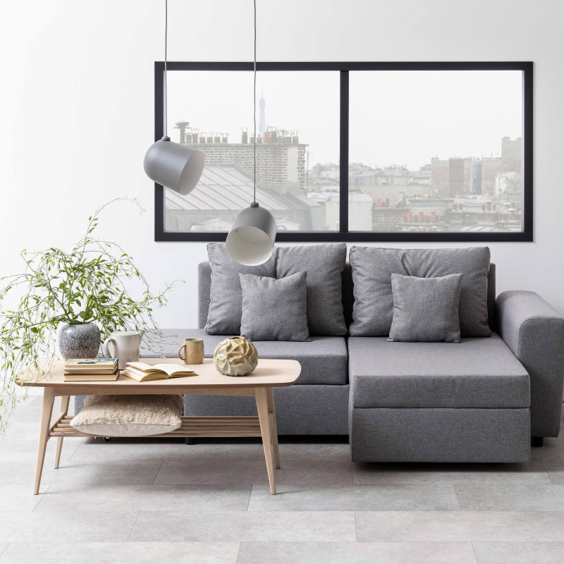 Table basse rectangulaire en chêne massif (4/6)