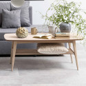 Table basse rectangulaire en chêne massif