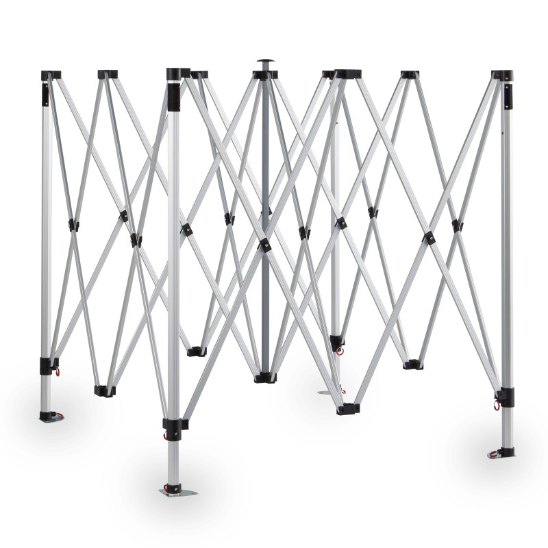 Tente pliante en aluminium 4x4m 300g/m² 40mm