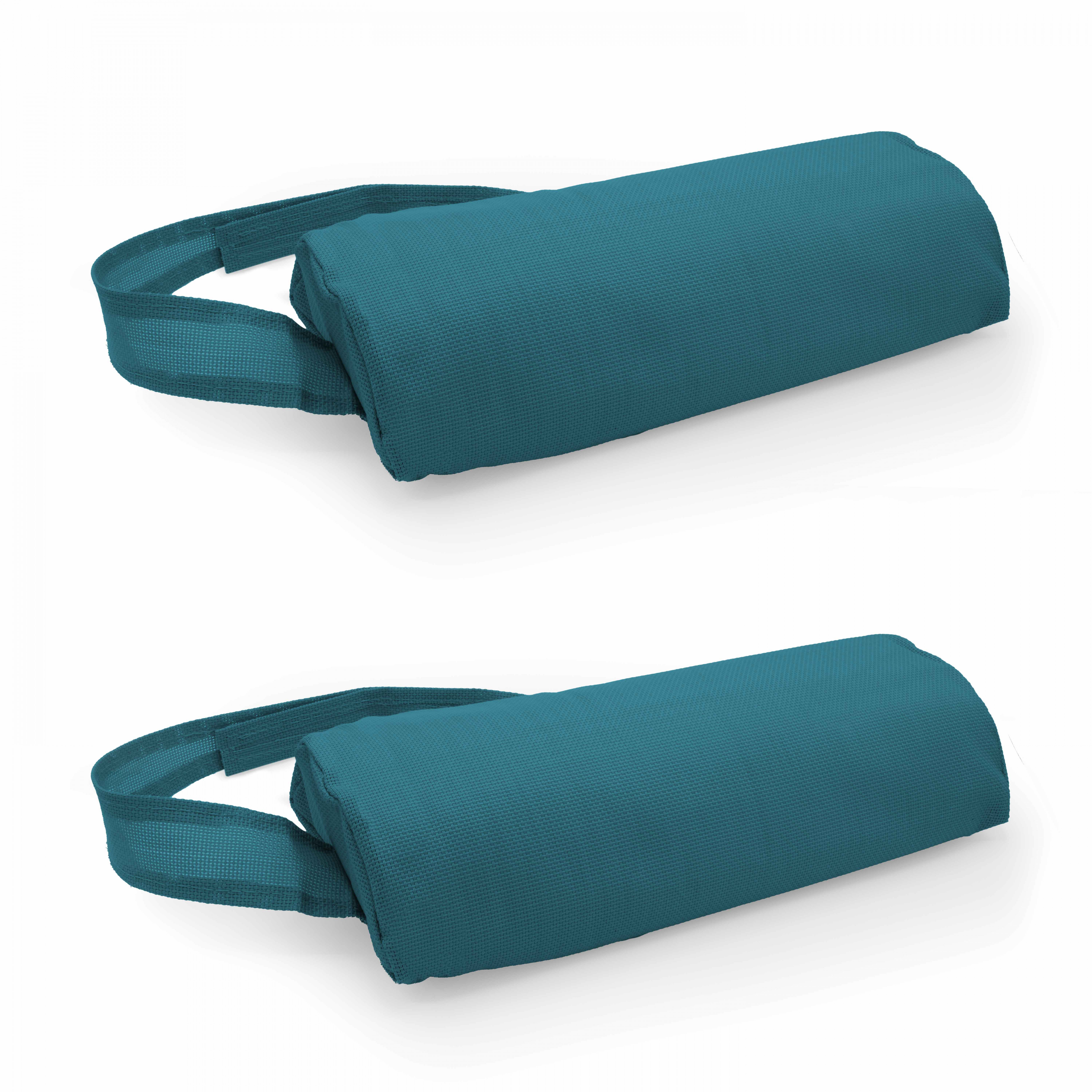 Lot de 2 coussins repose tête pour bain de soleil