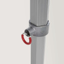 Tente pliante PRO+ 50MM en alu 4x4m blanc
