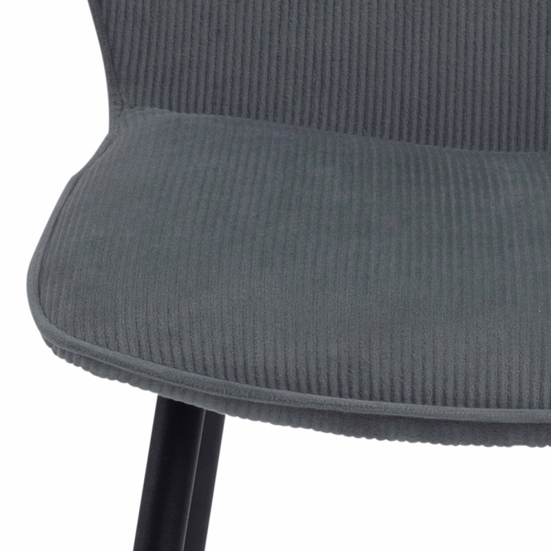 Lot de 2 chaises en velours côtelé