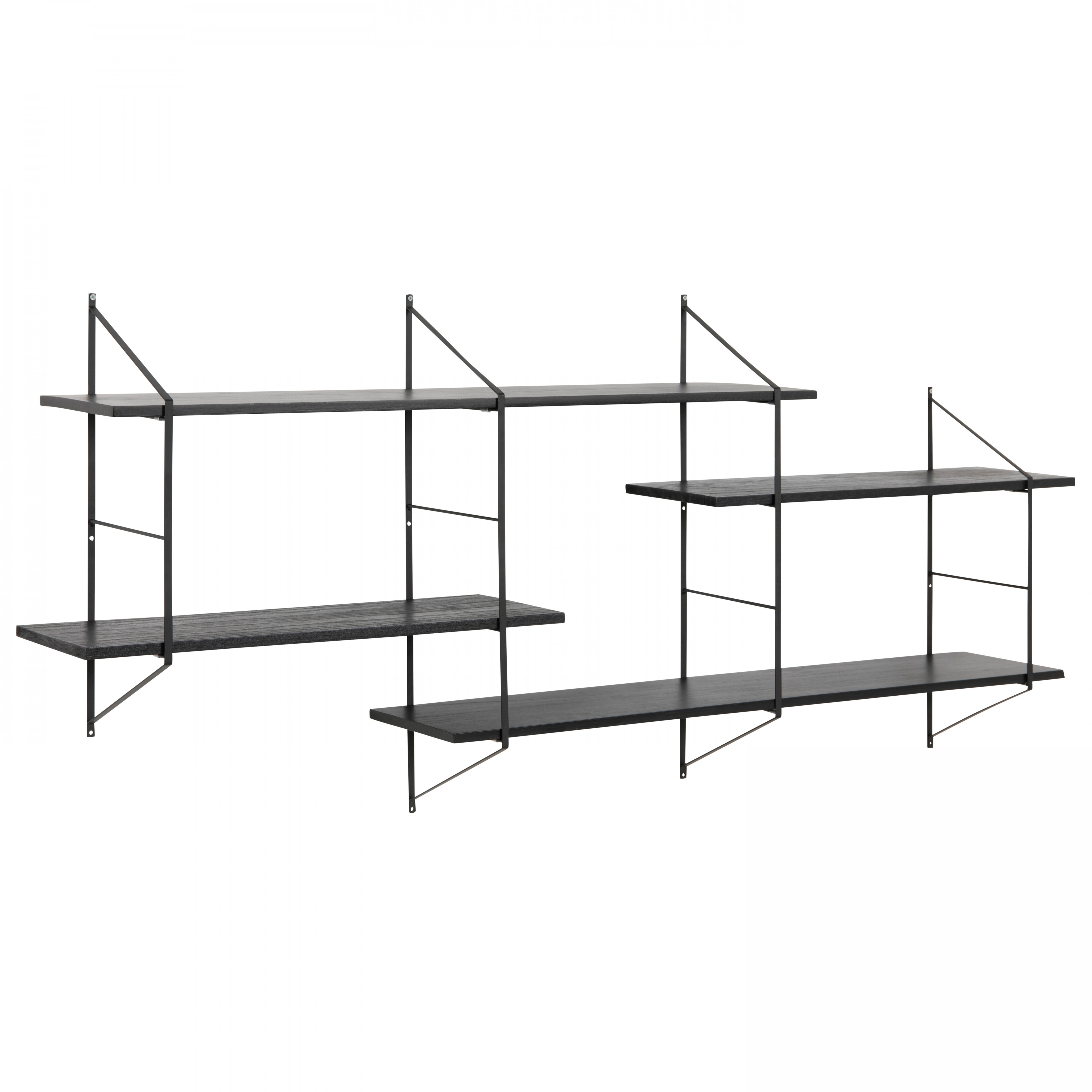 Étagère murale 191 cm en bois massif