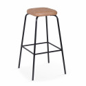 Lot de 2 tabourets hauts en cuir synthétique