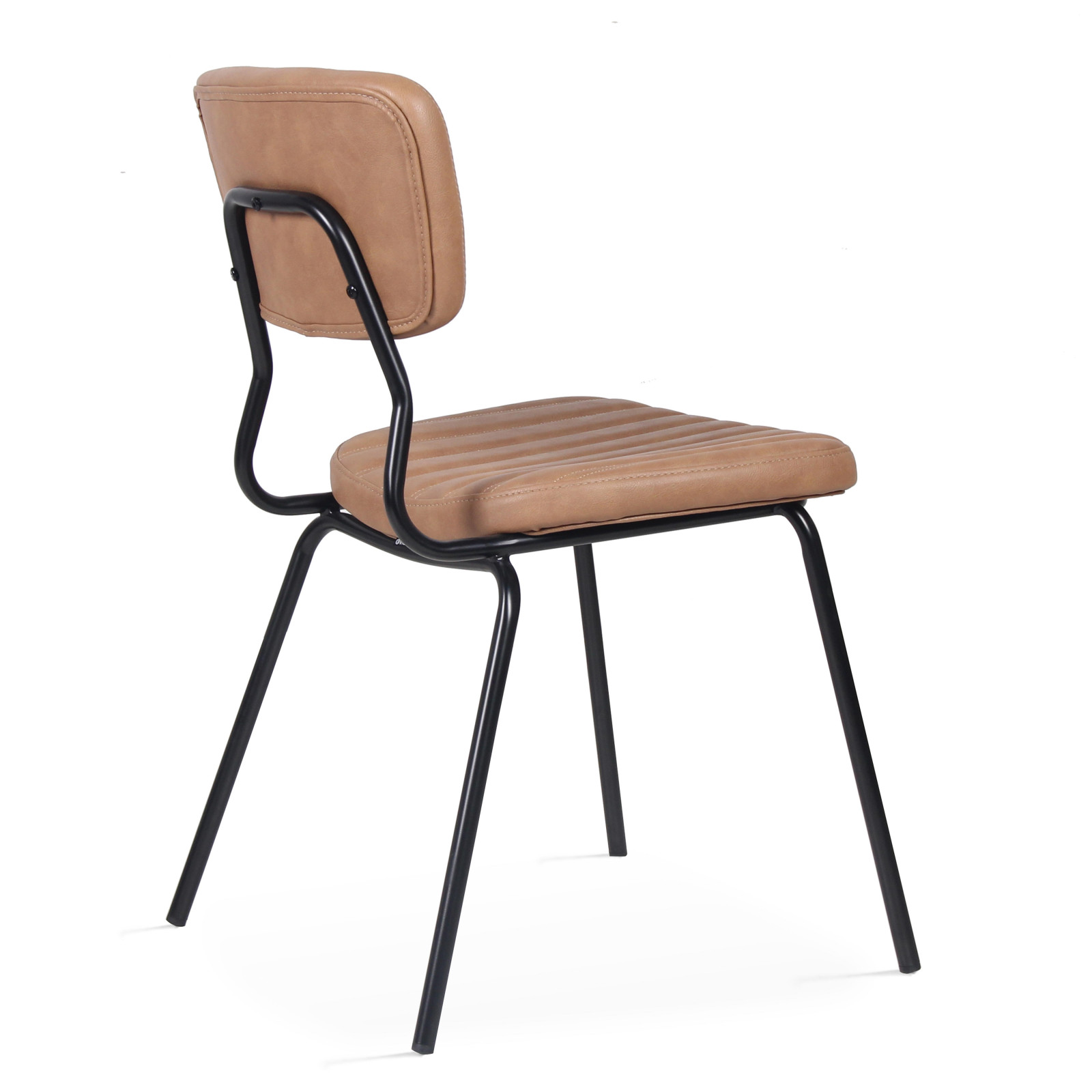 Lot de 2 chaises en cuir synthétique