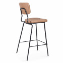 Lot de 2 chaises hautes en cuir synthétique
