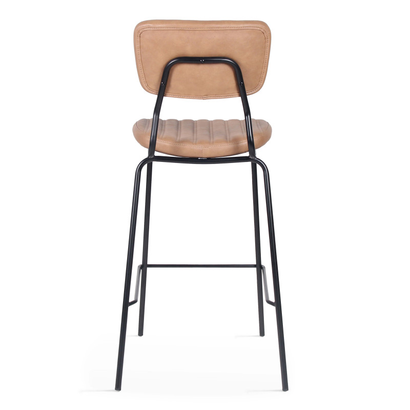 Lot de 2 chaises hautes en cuir synthétique