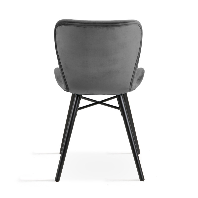 Lot de 2 chaises en velours