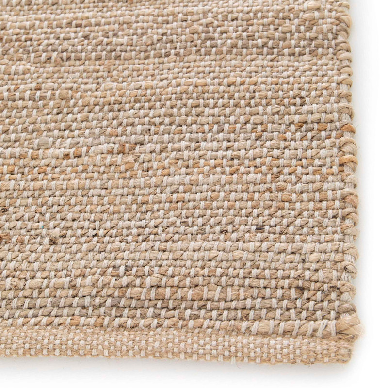 Tapis en jute naturel à motif losange tissé main