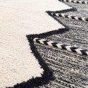 Tapis berbère en coton tufté à franges