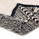 Tapis berbère en coton tufté à franges