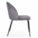 Lot de 4 chaises en velours