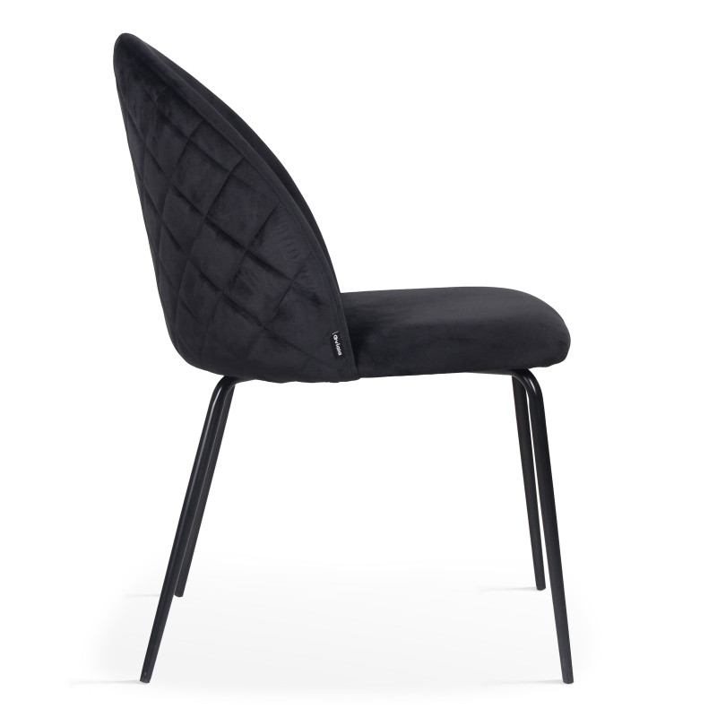 Lot de 4 chaises en velours (3/5)