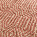 Tapis à franges en jute naturel tissé main