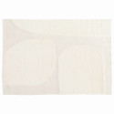 Tapis rectangulaire en laine à motif tissé main
