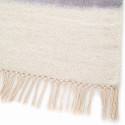 Tapis rectangulaire en laine tissé à plat
