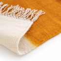 Tapis rectangulaire en laine tissé à plat